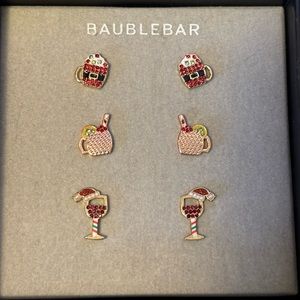 Baublebar holiday earring set NIB